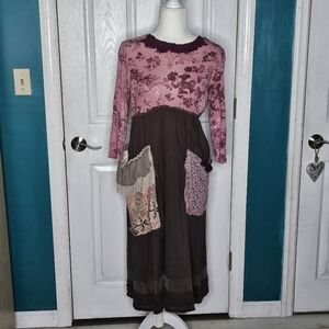 Handmade Upcycled Boho Dress Medium